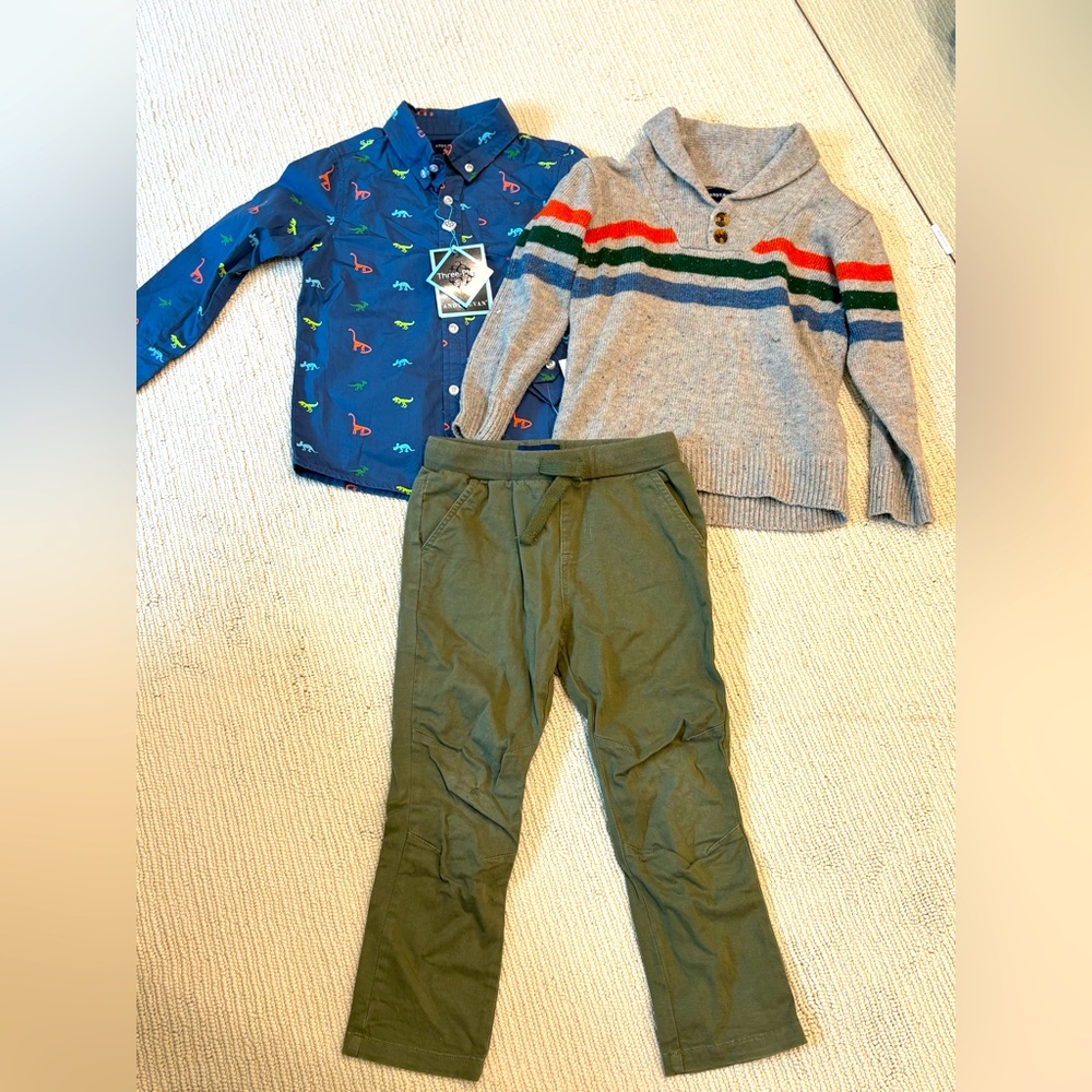 Andy & Evan boys dinosaur 3 peice set/outfit